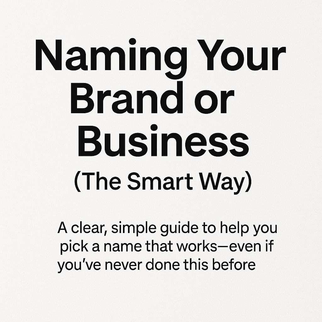 Naming Your Brand or Business (The Smart Way) – Pick a Sticky, Searchable Name with Confidence
